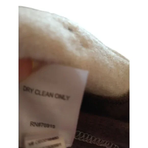 Vintage Appleseed Colorblock Wool Coat With Button Closure & Stand Collar - Size - Picture 4 of 11